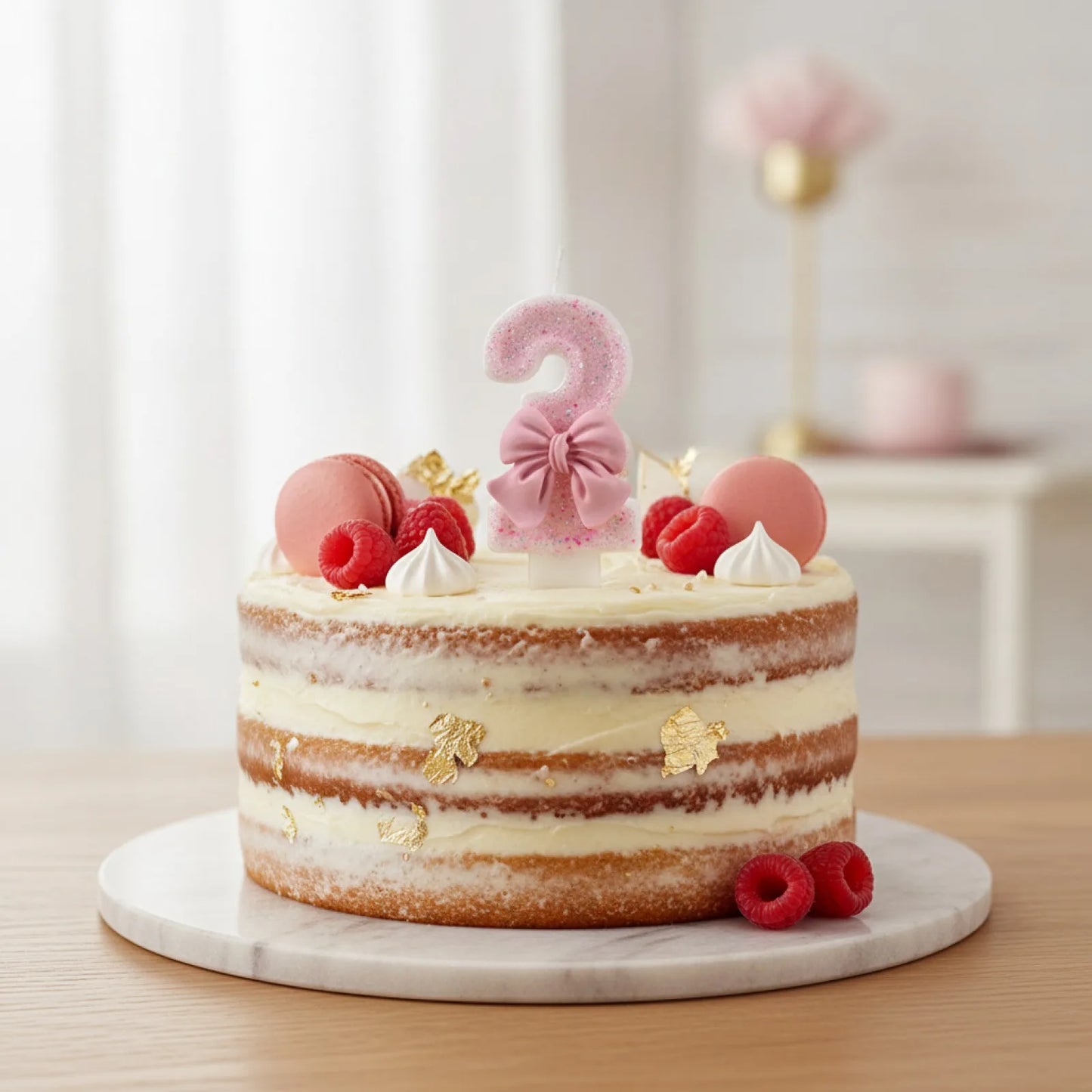 Bougie Anniversaire Pailletée Chiffre 3D