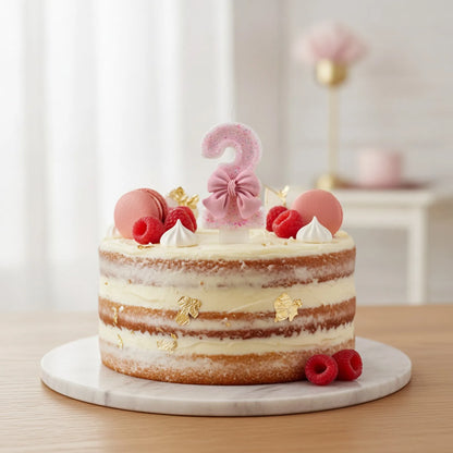 Bougie Anniversaire Pailletée Chiffre 3D