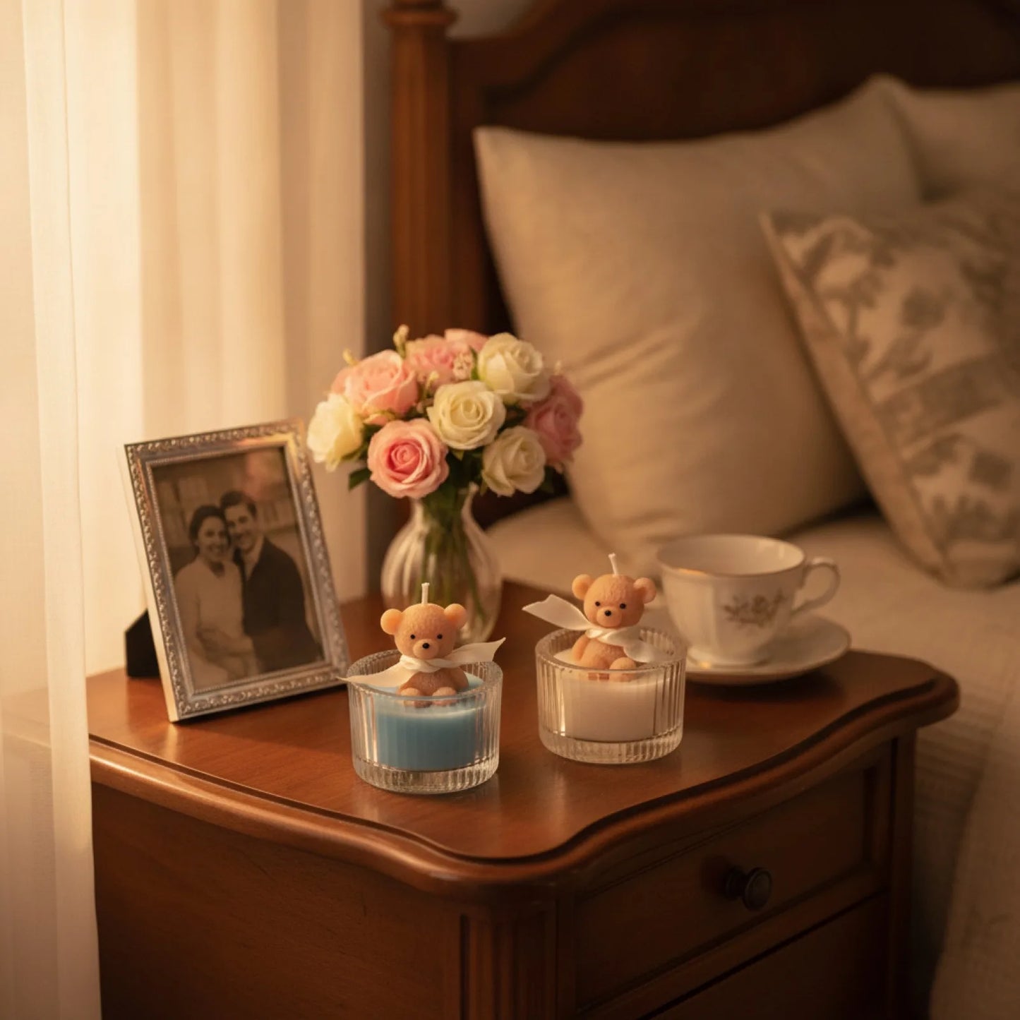 Bougie Parfumée Ours en Cire de Soja - Déco & Cadeau