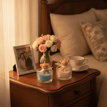 Bougie Parfumée Ours en Cire de Soja - Déco & Cadeau