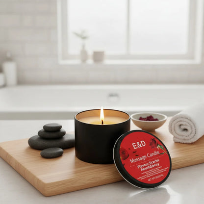 Bougie Huile de Massage EVODUCK : Relaxation & Hydratation