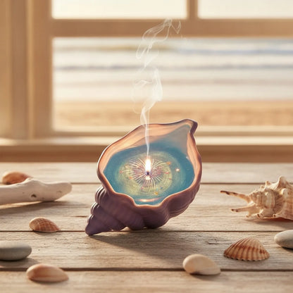 Bougie Coquillage d'Été : Ambiance Océanique