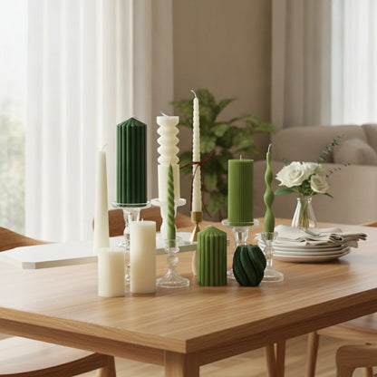 Bougie Cylindrique Parfumée Style Nordique