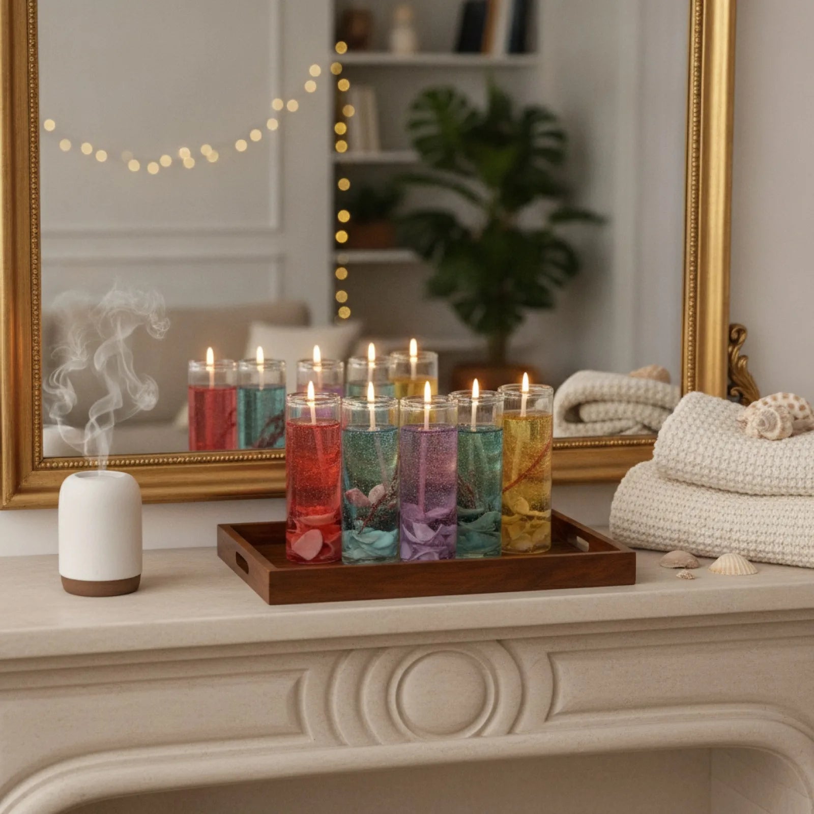 Bougie Gel Océan Romantique Déco Marine