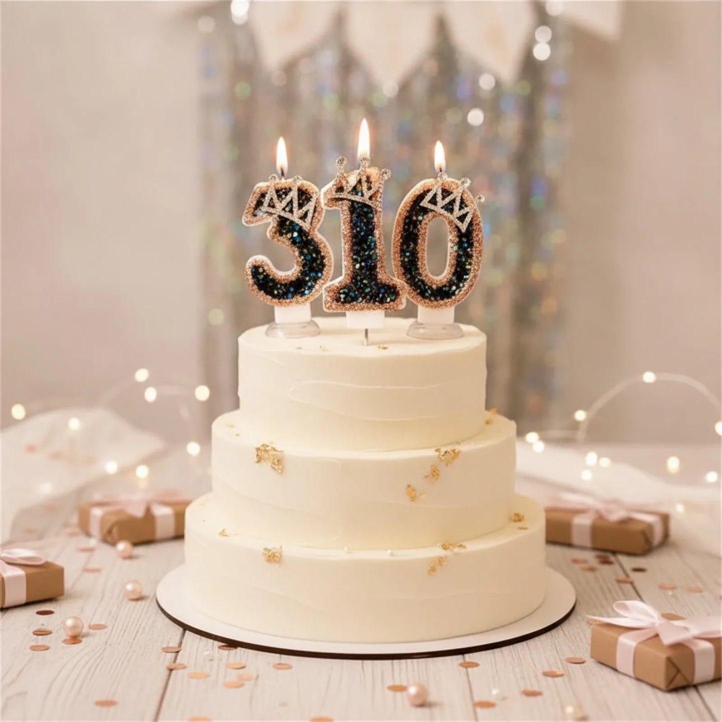 Bougie Couronne Scintillante : Élégance & Luxe pour vos Célébrations