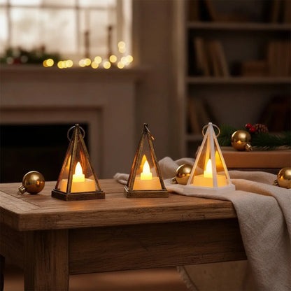 Bougie LED Triangle : Ambiance Lumineuse Sécurisée