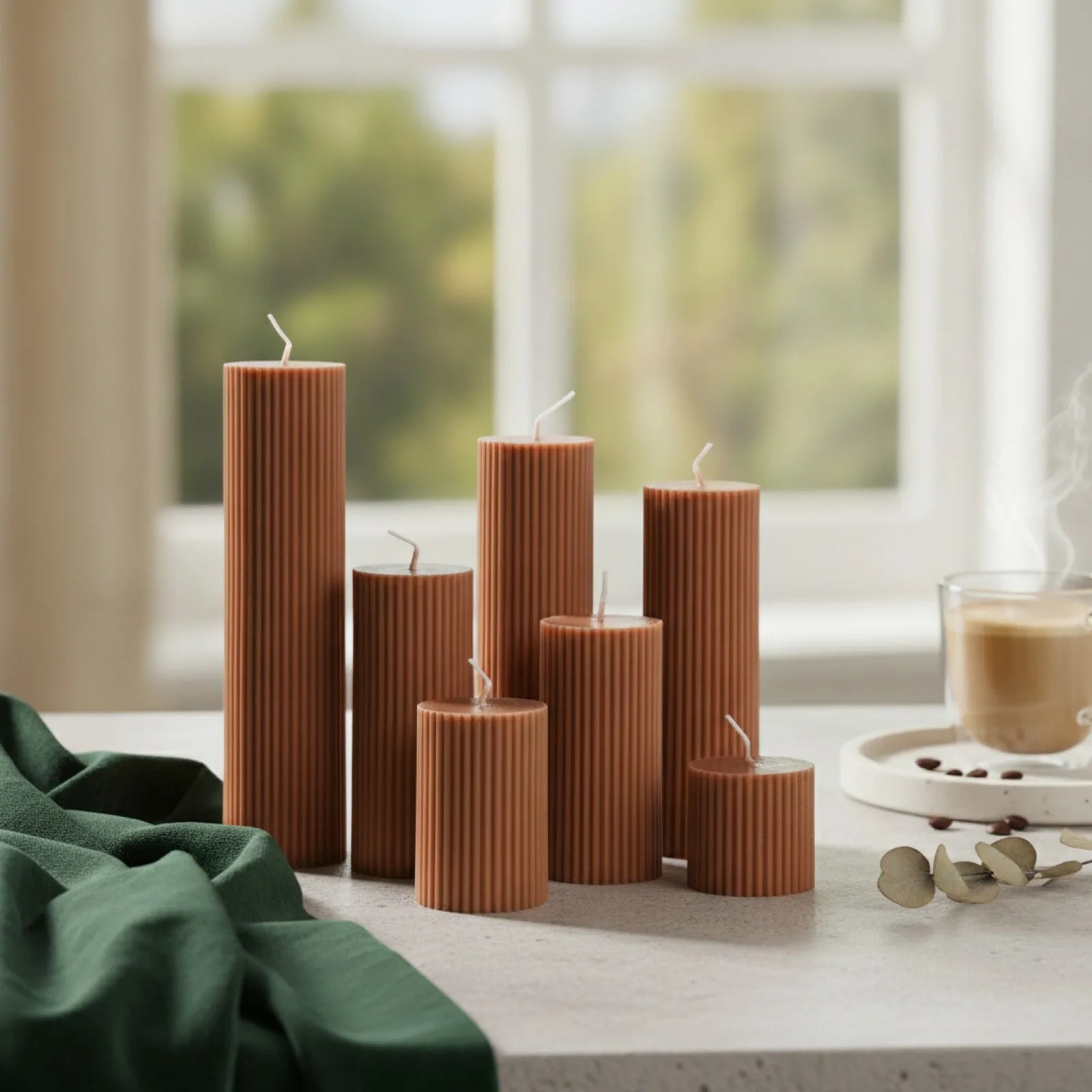 Bougie Cylindrique Parfumée Soja Rétro