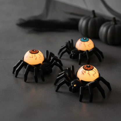 Bougie LED Araignée Œil Halloween