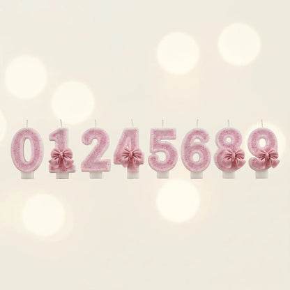 Bougie Anniversaire Pailletée Chiffre 3D