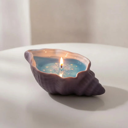 Bougie Coquillage d'Été : Ambiance Océanique