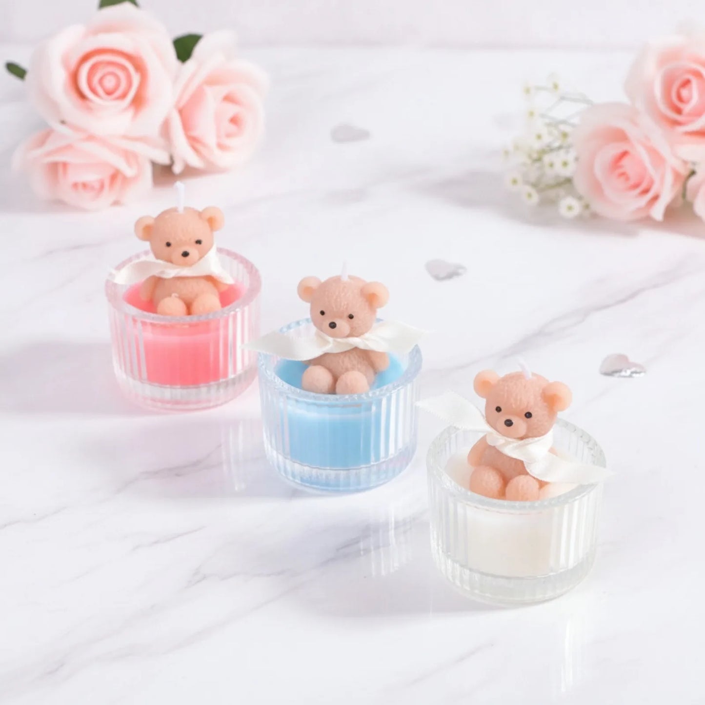 Bougie Parfumée Ours en Cire de Soja - Déco & Cadeau
