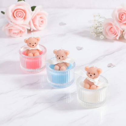 Bougie Parfumée Ours en Cire de Soja - Déco & Cadeau